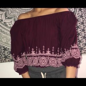 Off the shoulder top